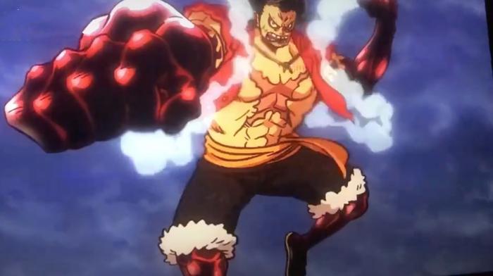 海贼王剧场版：路飞变身四档蛇人,单挑巴雷特，结果差点被他杀死