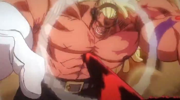 海贼王剧场版：路飞变身四档蛇人,单挑巴雷特，结果差点被他杀死